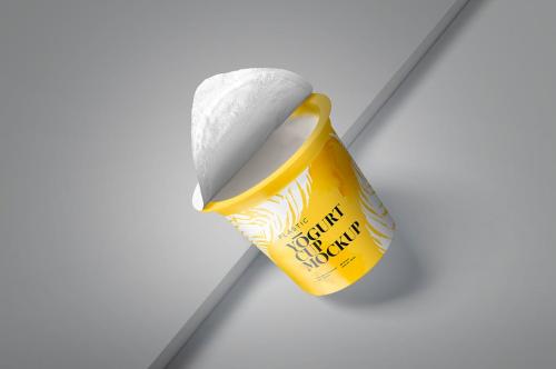 Yogurt Cup Mockup