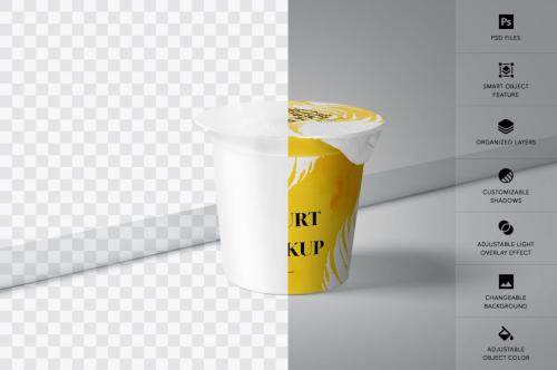 Yogurt Cup Mockup