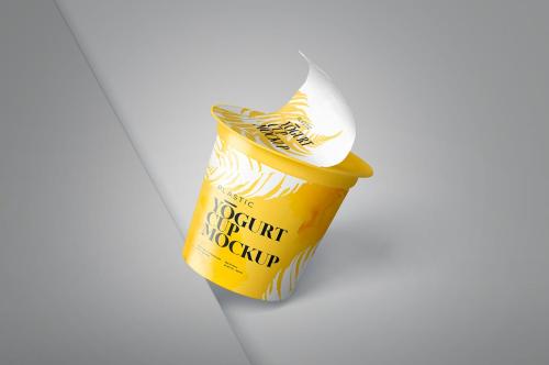 Yogurt Cup Mockup