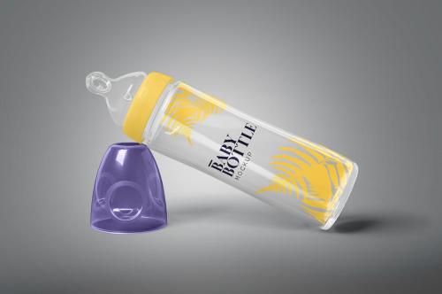 Baby Milk Bottle Mockup