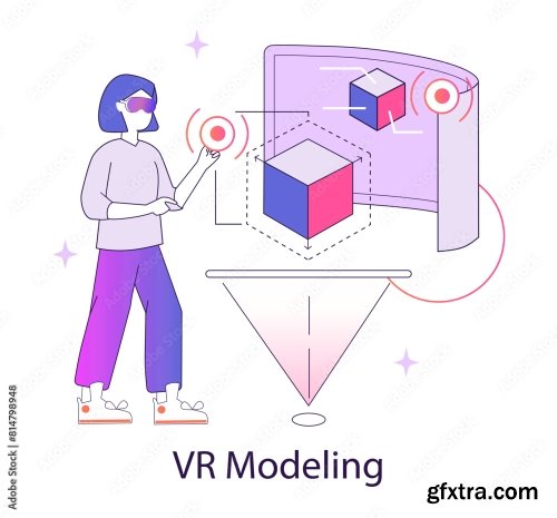 Ar And Vr2 Flat Vector Illustration 16xAI