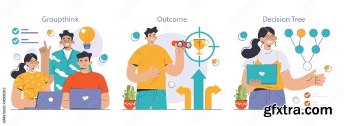 Decision Making Set Strategic Thinking Brainstorming 14xAI