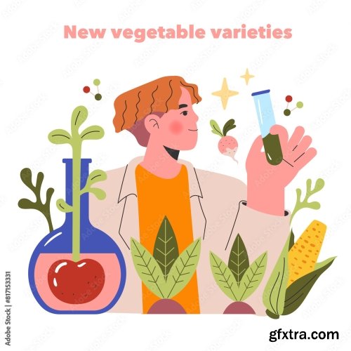 Emerging Ingredients Flat Vector Illustration 18xAI