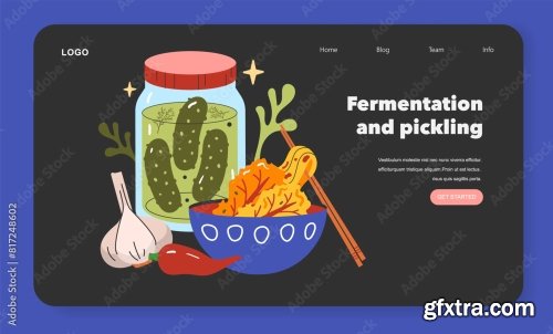 Emerging Ingredients Flat Vector Illustration 18xAI