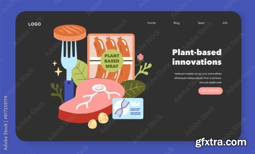 Emerging Ingredients Flat Vector Illustration 18xAI