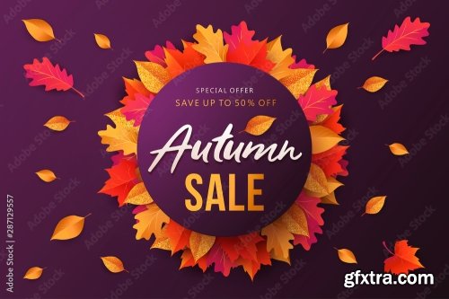 Autumn Sale Background 13xAI