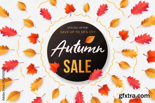 Autumn Sale Background 13xAI