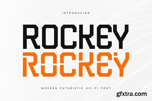 Rockey - Modern Sci-fi Futuristic Font C6QZY4C