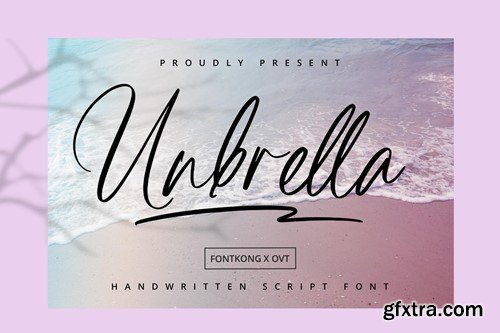 Unbrella - Handwritten Script Font H3R5J7B