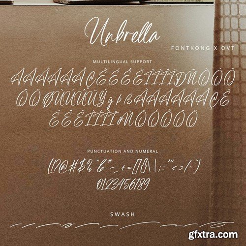 Unbrella - Handwritten Script Font H3R5J7B