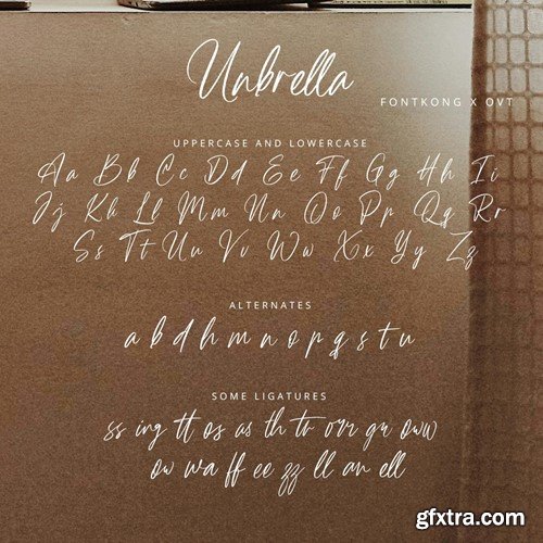 Unbrella - Handwritten Script Font H3R5J7B