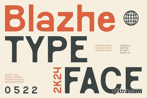 Blazhe – Contemporary Font RFGQHYT