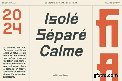 Blazhe – Contemporary Font RFGQHYT