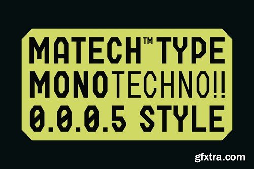 Matech - Modern Techno Monospace MSZA6DB