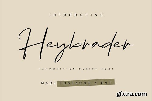 Heybrader - Handwritten Script Font RPTEZLW