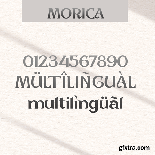 Morica - Unique Display Font L8NSZ3V