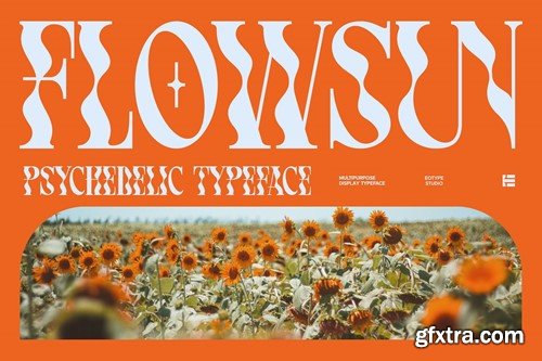 Flowsun | Psychchedelic Serif Font JLEHG2V