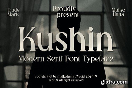 Kushin - Modern Serif Typeface X298XG4