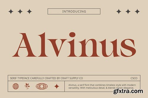 Alvinus – Elegant Font 2SVUYQB