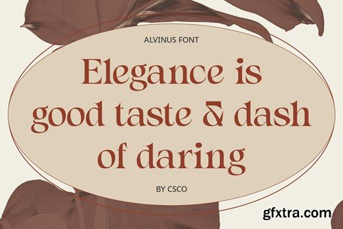 Alvinus – Elegant Font 2SVUYQB