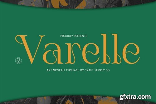 Varelle – Art Nouveau Font CFU5PEY