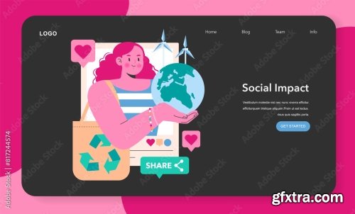 Content Creation Flat Vector Illustration 16xAI