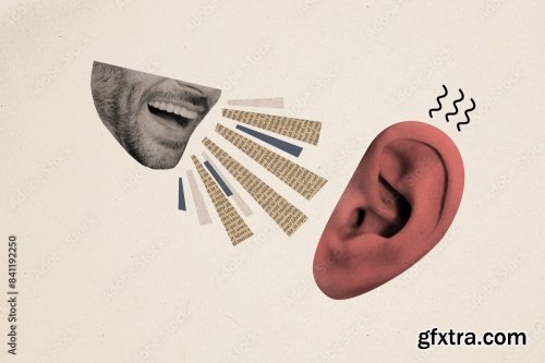 Guy Mouth Talk Ear 6xJPEG