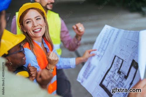 Diverse Construction Workers 6xJPEG