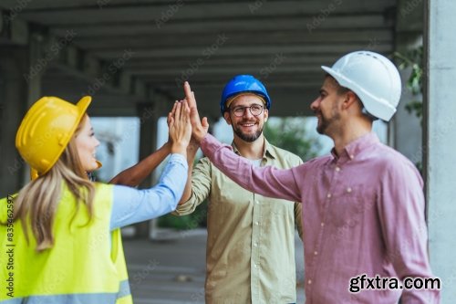 Diverse Construction Workers 6xJPEG