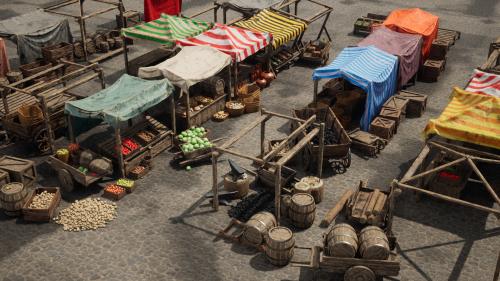 UnrealEngine - Medieval Market Optimized