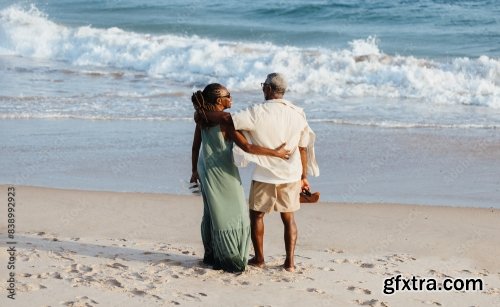 Joyful Elderly Black Couple 6xJPEG