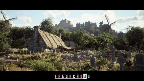 UnrealEngine - Modular Medieval Environment (Medieval Castle, Medieval Houses, Medieval Church)