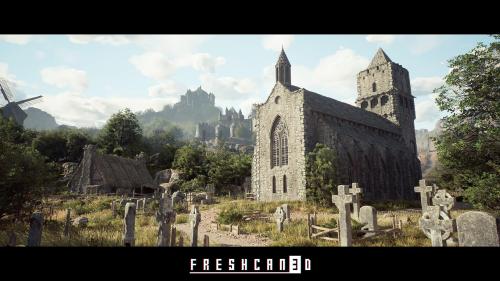 UnrealEngine - Modular Medieval Environment (Medieval Castle, Medieval Houses, Medieval Church)