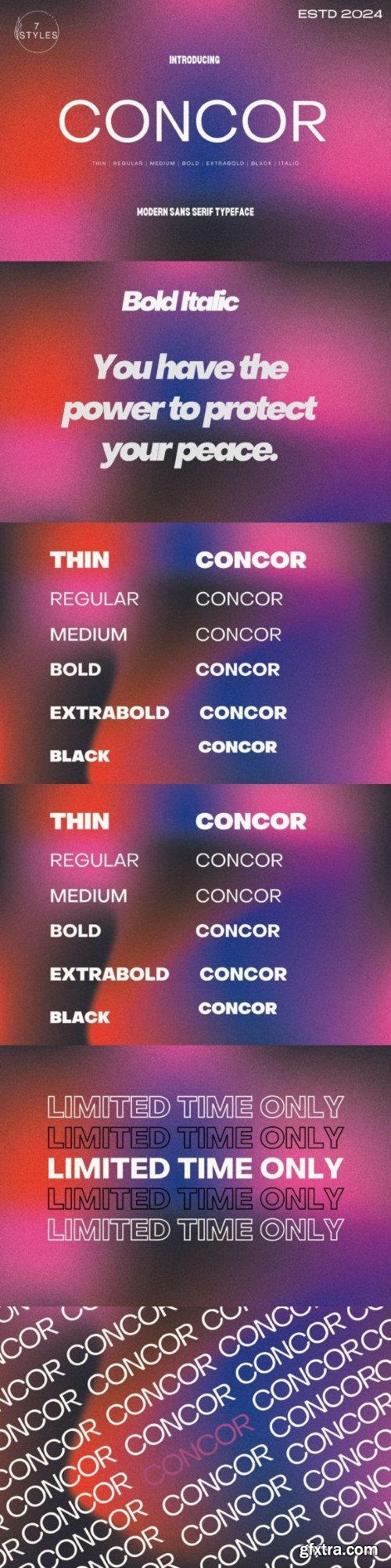 Concur Font Family