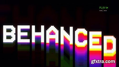 Videohive VHS 8-bit Glitch Logo 52803990