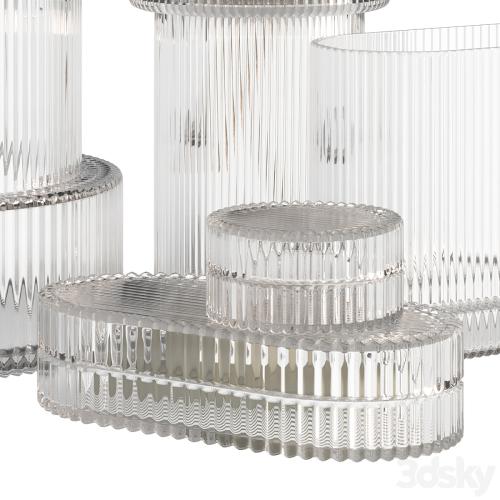 Ripple Fluted Glass Vases HnM Home