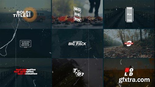 Videohive Bold Text Titles 52854024