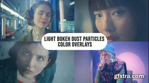 Videohive light Bokeh Dust Particles Color Overlays 52829348