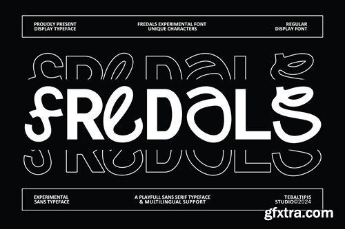 Fredals - Experimental Font TEGNJXT