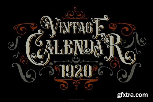 Everlines Victorian Font 4FLALQ9