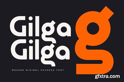 Gilga - Modern Minimal Rounded Font TLC7LLZ