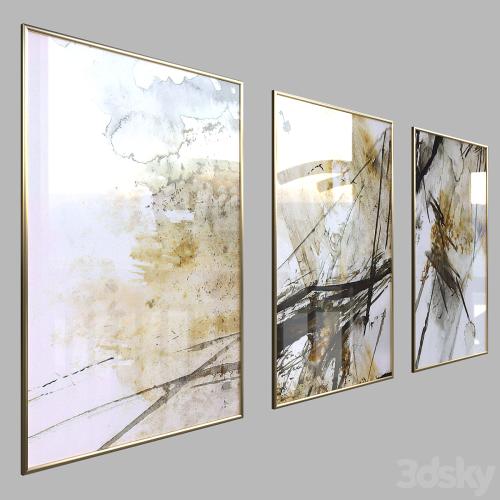 Canvas painting with frame 027