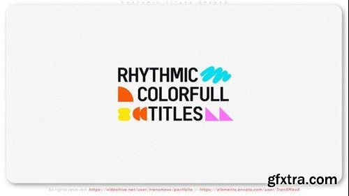 Videohive Rhythmic Titles Opener 52847206