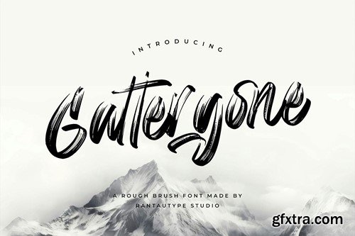 Gattergone Rough Brush Font 6QKMXFT