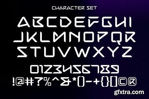 Kaher - Modern Techno Font HADRBPH