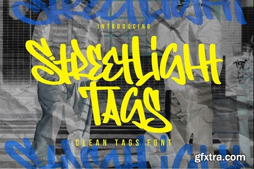 Streetlight Tags - Clean Tags Font RTHW6DJ