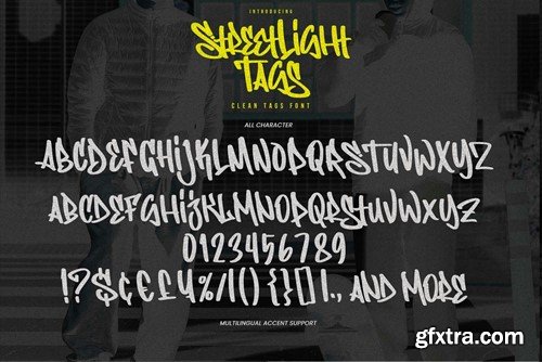 Streetlight Tags - Clean Tags Font RTHW6DJ