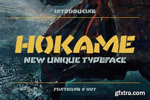 Hokame - New Unique Typeface 97Y7A5P