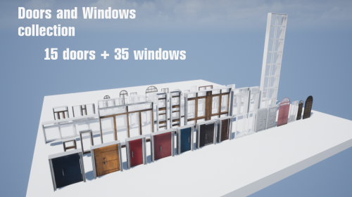 UnrealEngine - Doors and Windows collection