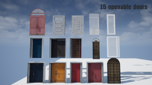 UnrealEngine - Doors and Windows collection